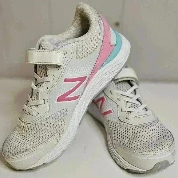 NWOT New Balance Abzorb Gray Pink Teal Sneakers Size 5 - Picture 1 of 7
